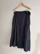 Load image into Gallery viewer, Heidi Frank Black Wrap Skirt (10)
