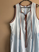 Load image into Gallery viewer, Unbranded Blue/Brown Maxi Dress (14-16)
