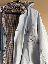 Load image into Gallery viewer, Out of the Blue Gingham Blue Anorak Jacket (XL 16-22)
