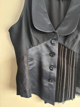 Load image into Gallery viewer, Annah Stratton Black Lace/Silk Waistcoat/Top - (XL)

