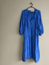 Load image into Gallery viewer, Sunday Boho Blue Maxi Dress (L/XL)
