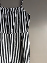 Load image into Gallery viewer, Factory Black White Stripe Pantsuit  (8-10)
