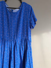 Load image into Gallery viewer, Jovie Blue &amp; Pink Spot/Star Midi Dress (10)
