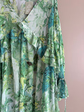 Load image into Gallery viewer, H &amp; M Green Floral Dress (XL 14-18)
