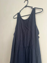 Load image into Gallery viewer, &amp; Me Plain Black Midi Dress POCKETS (16)
