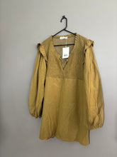 Load image into Gallery viewer, Lunar &amp; The Sun Mustard Dress (XL 14-16)
