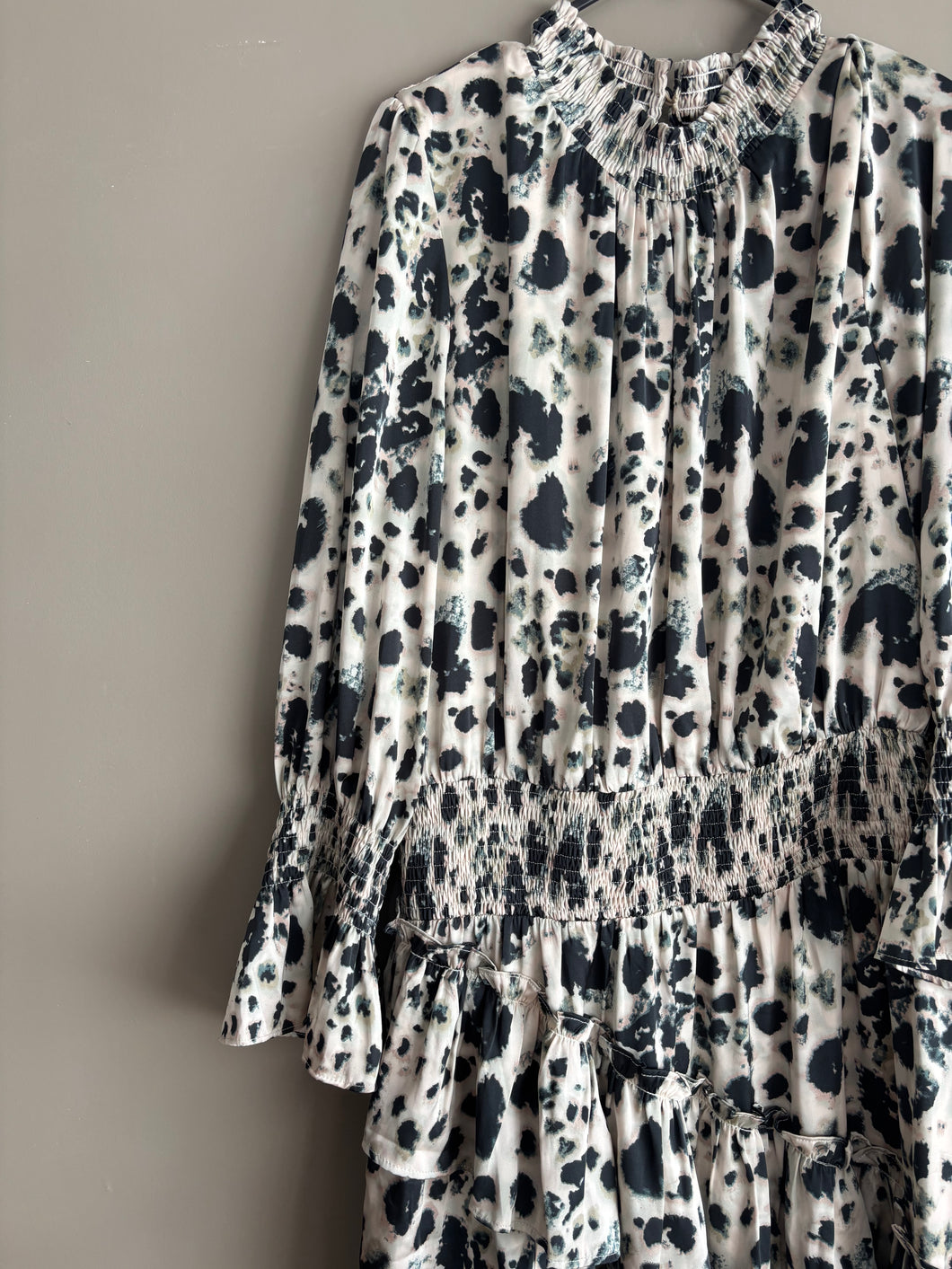 Harlen Leopard Ruffle Dress (14-16)