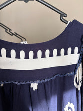Load image into Gallery viewer, Boho Australia Navy/Cream Midi Dress (L/XL)
