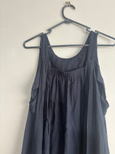 Load image into Gallery viewer, &amp; Me Plain Black Midi Dress POCKETS (16)
