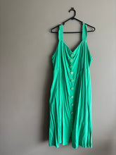 Load image into Gallery viewer, Little Party Dress Green Button Midi (22-24)
