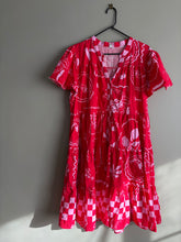 Load image into Gallery viewer, Boho Australia Red/Pink Mini Dress (2XL)
