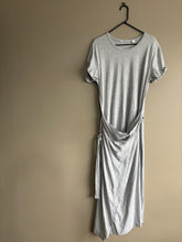 Load image into Gallery viewer, Country Road Grey Faux Wrap Dress (L)

