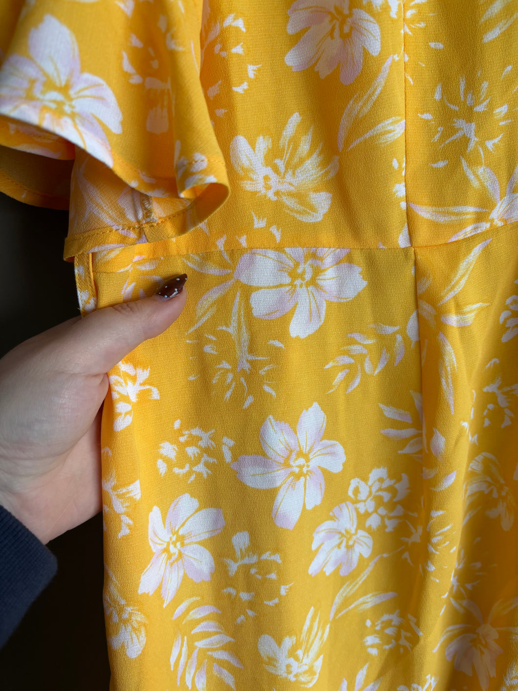 Tokyo Curve Yellow Floral Mini Dress (16)