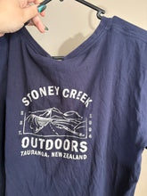 Load image into Gallery viewer, Stoney Creek Woman’s Navy Tee (20)
