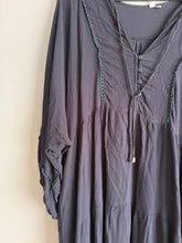 Load image into Gallery viewer, Black Boho Australia Maxi Dress (L/XL)
