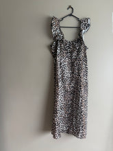 Load image into Gallery viewer, Sussan Leopard Ruffle Midi Slip Dress (14-16)

