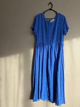 Load image into Gallery viewer, Jovie Blue &amp; Pink Spot/Star Midi Dress (10)

