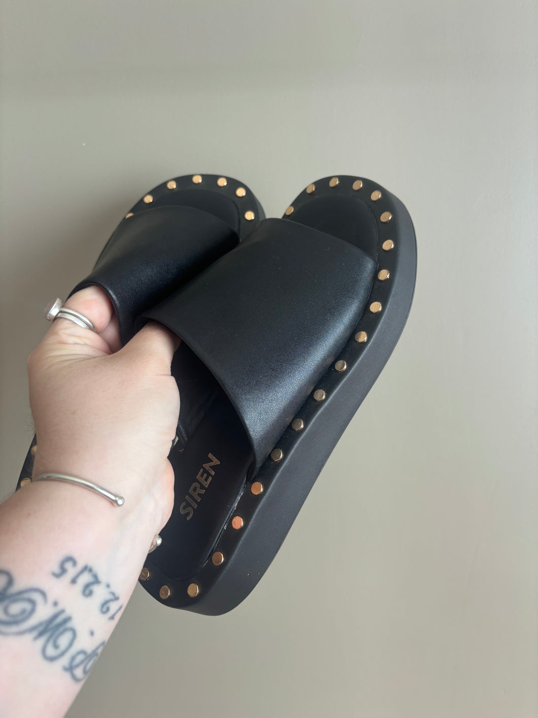 Siren “York” Leather Slide (39)