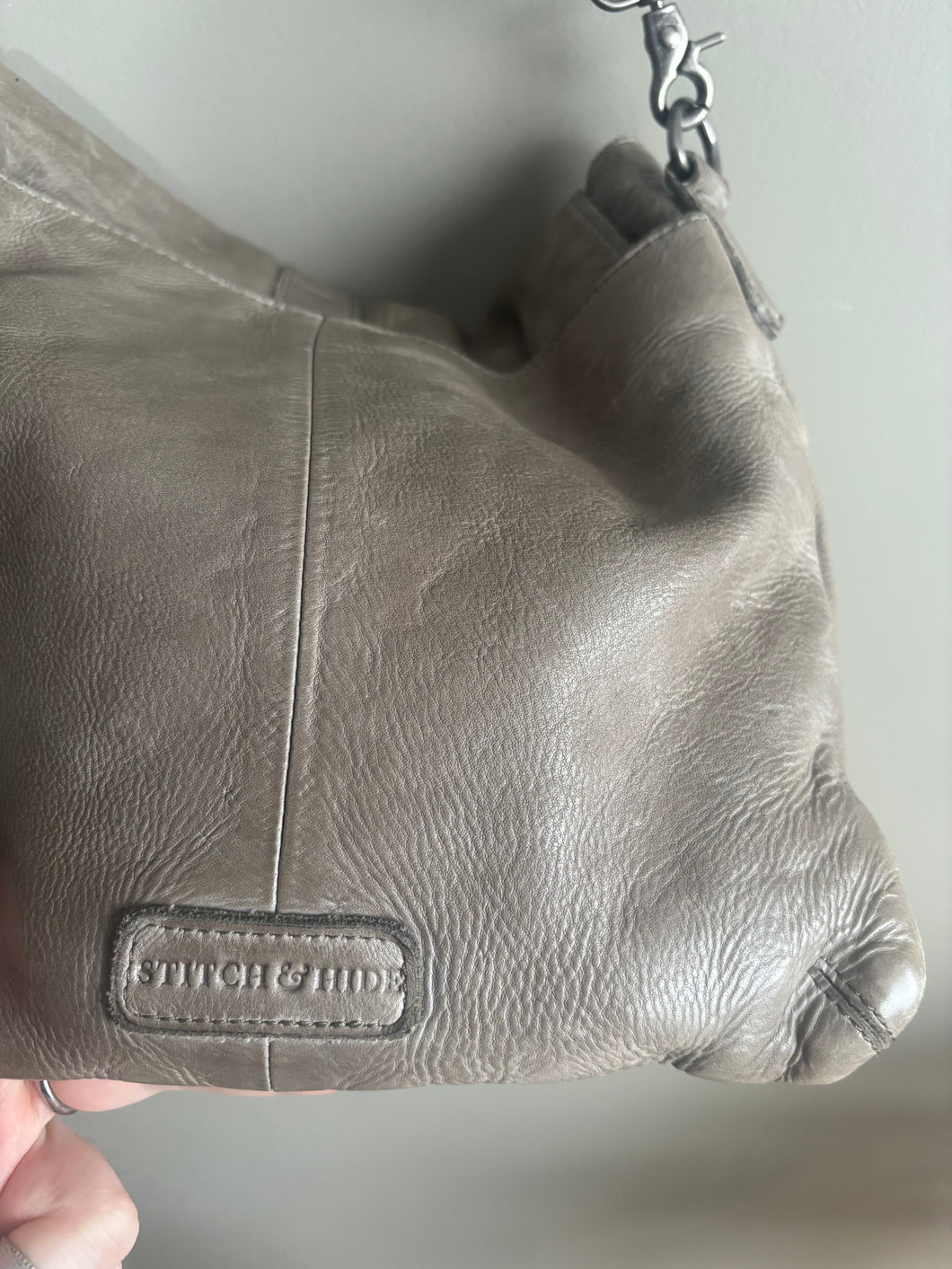 Stitch and Hide Leather Handbag