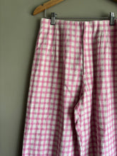 Load image into Gallery viewer, Zara Pink Gingham Pant (M 34cm)

