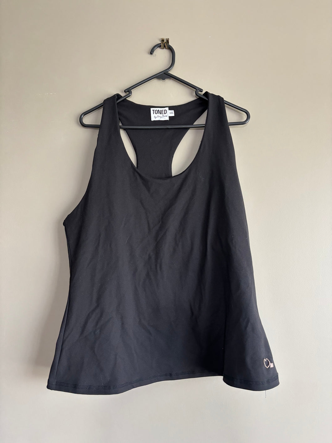 Toned By Ashy Bines Black Singlet (3XL)