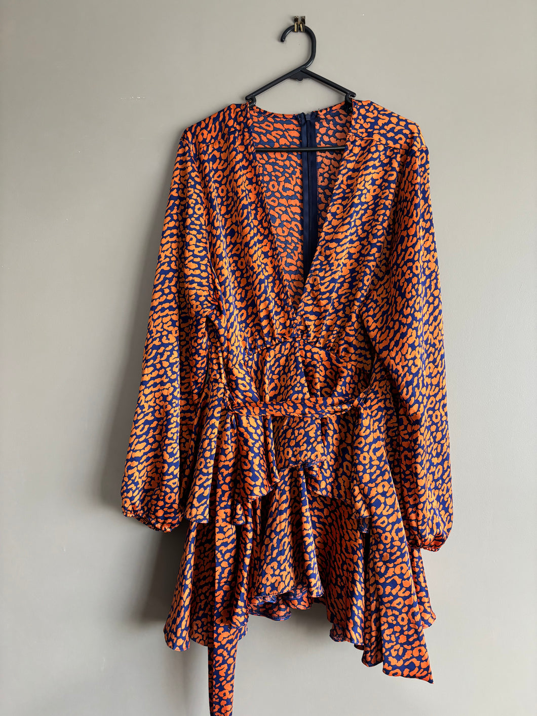 Orange Leopard Dress (14-16)