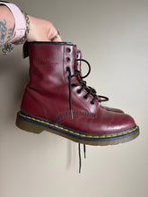 Load image into Gallery viewer, Dr Martens Cherry Red Boots (8W)
